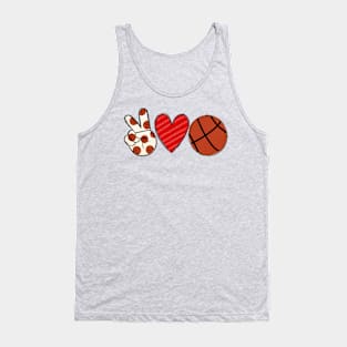 Peace Love Basketball Tank Top